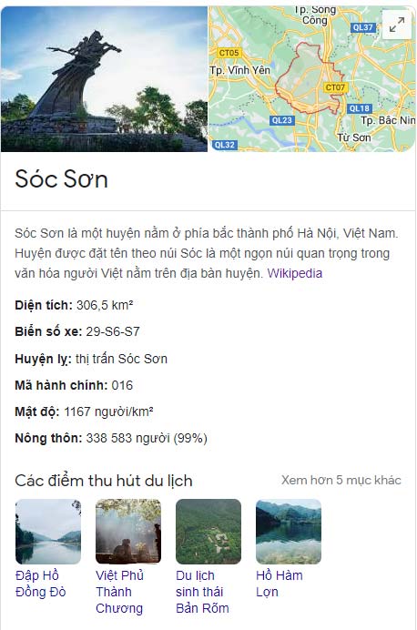 Huyện Sóc Sơn, Hà Nội