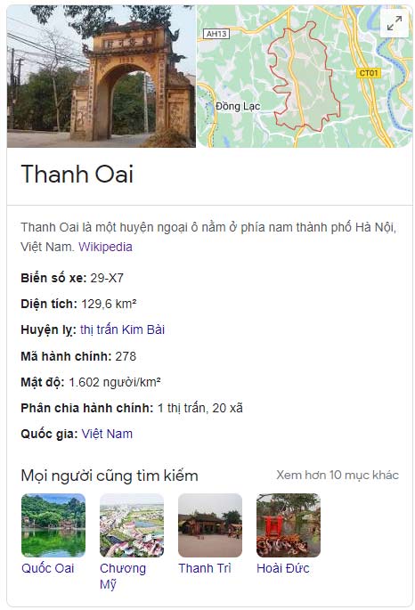 Huyện Thanh Oai, Hà Nội